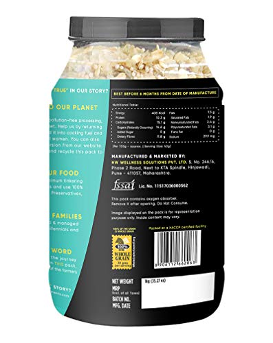 True Elements Millet Muesli 1kg - Certified Gluten Free | Diet Food | Loaded with 40% Millets | Muesli No Added Sugar | Fibre rich muesli