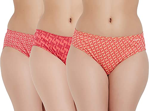 Fruit of the Loom Super Soft Cotton Bikini Briefs for Women | 4 Way Stretch Soft Waistband | Breathable Fabric | Full Hip Coverage |Assorted Colour and Print May Vary Pack of 3