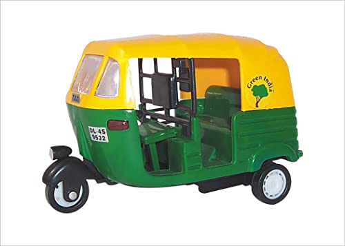 Centy Toys Plastic Pull Back Auto Rickshaw, Number Of Pieces: 1, Multicolour, 36 Months