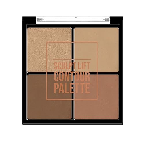 FLENGO; MADE FOR YOU 4 in 1 Long Lasting Sculpt Lift Contour Pallate Highlighting Blend with Suitable for Various Skin Tone for Personal and Professional Face Makeup Use |Shade 2