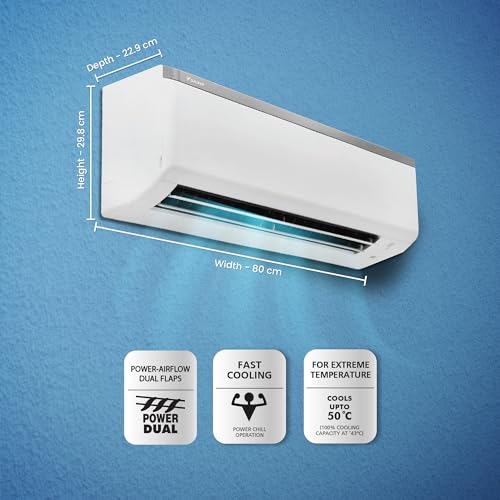 Daikin 0.8 Ton 3 Star, Fixed Speed Split AC (Copper, PM 2.5 Filter, 2022 Model, FTL28U, White)