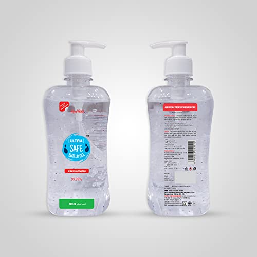 Ultra Safe Shield Gel Instant Hand Sanitizer 500 ml Combo of 2