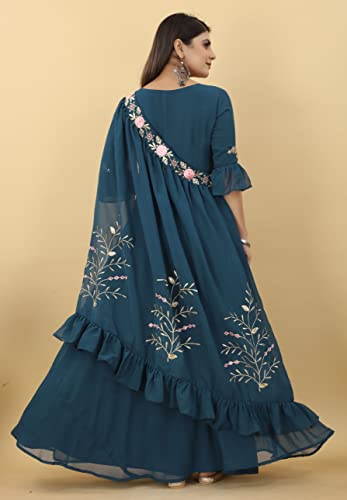 Fashion Basket Gerogette Rama Gown for Womens (FB-ES-E6019-M)