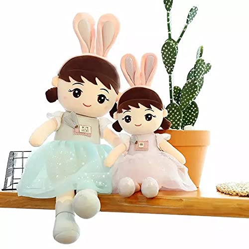 SCOOBA Super Soft Bunny Doll Single Piece Stuffed Toy- Polyfill Washable Cuddly Soft Plush Toy - Helps to Learn Role Play - 100% Safe for Kids (Medium)