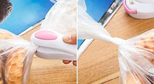 Compact Portable Mini Heat Sealer Machine - Instantly Seal Vacuum Bags, Chip Packets, and Plastic Bags for Quick and Convenient Food Storage.