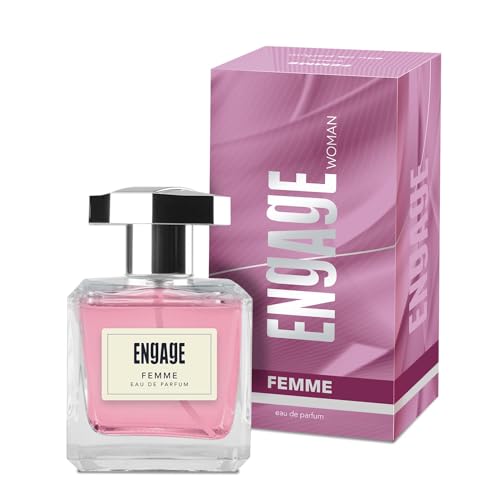 Engage Femme Eau De Parfum for Women, Citrus and Floral, Skin Friendly and Long Lasting, 90ml