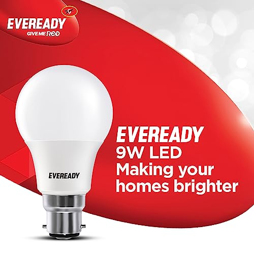 Eveready 9W B22D LED Cool White Bulb, Pack of 10 (8901691018034)