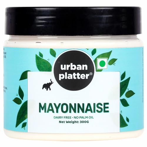 Urban Platter Premium Mayo, 300g / 10.6oz [Dairy-free Mayonnaise, No Palm Oil, No Trans-fat]