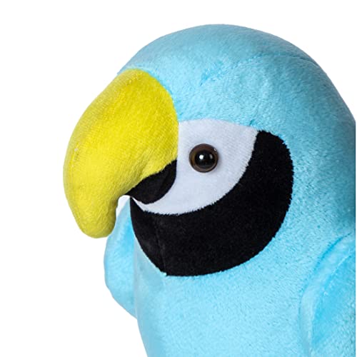 Ultra Blue Celest Super Stuffed Parrot Soft Plush Bird Toy - 15 Inch Gifts for Boys, Girls & Kids