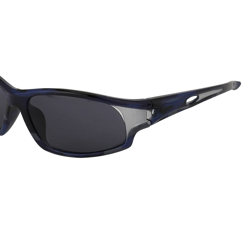 Carlton London Boy's Black Lens & Blue Sports Sunglasses