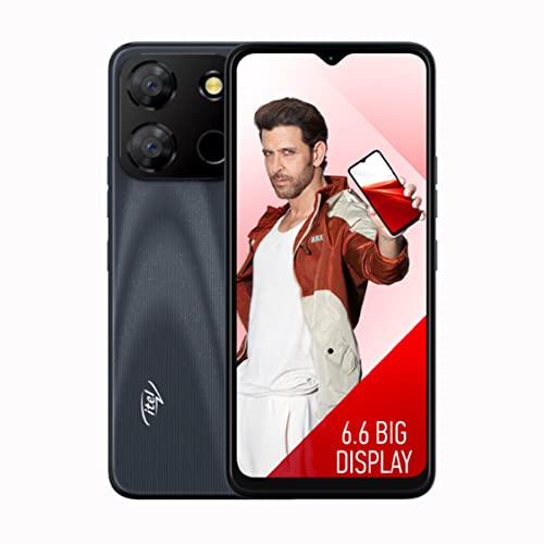 itel A60 (6.6 inch HD+ IPS Waterdrop Display | 5000mAh Battery | Fingerprint Sensor) - Sapphire Black