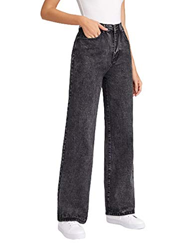 KOTTY Womens High Rise Cotton Lycra Jeans(Aw_Black,28) Relaxed_KTTLADIESJEANS848M