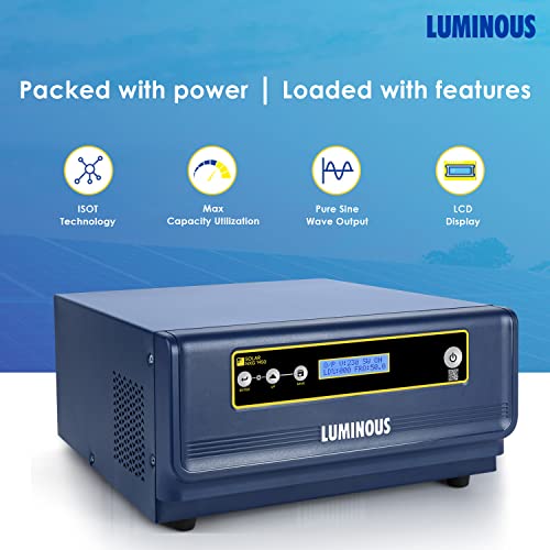 Luminous NXG 1450 Pure Sinewave Solar Inverter With ISOT Technology, Intelligent Load Sharing For Home, Office, and Shops (2-Year Warranty, Blue)