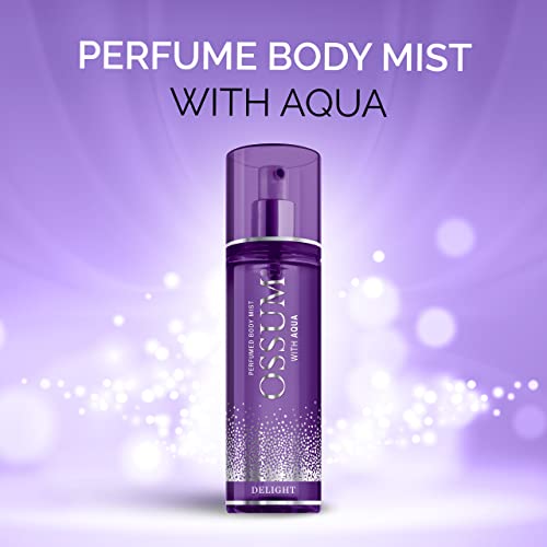 Ossum Delight, Perfume Body Mist With Aqua, Long-Lasting Freshness Spray For Women, 115ml (Fresh)