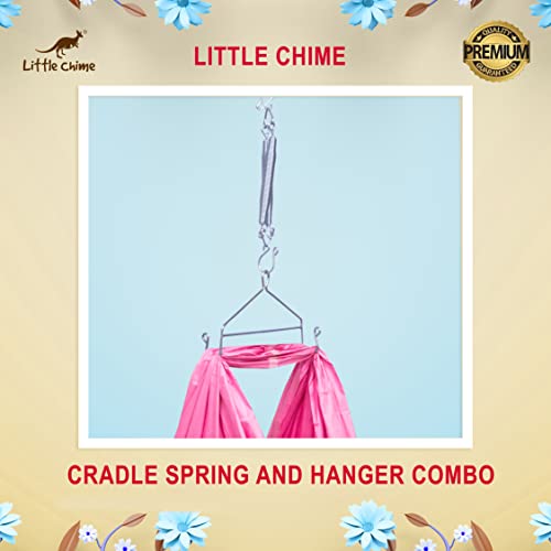 Little Chime Cradle Spring and Hanger Combo (35 KG)(Silver)