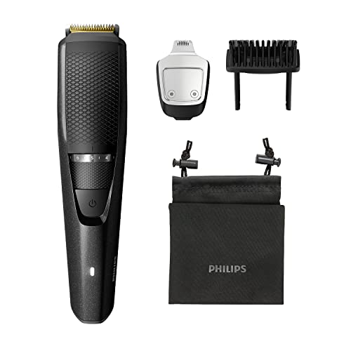 PHILIPS BT3241/15 Smart Beard Trimmer - Power adapt technology for precise trimming for Men- 20 settings; 90 min run time with Quick Charge, Grey and Black