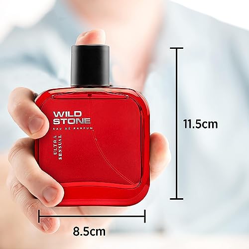 Wild Stone Ultra Sensual Long Lasting Perfume for Men, 100ml, A Sensory Treat for Casual Encounters, Aromatic Blend of Masculine Fragrances