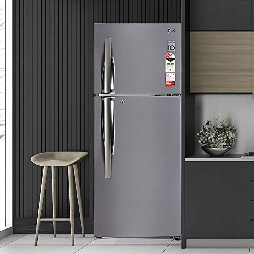 LG 242 L 3 Star Smart Inverter Frost-Free Double Door Refrigerator (GL-I292RPZX, Shiny Steel, Door Cooling+)