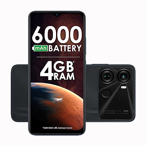 itel P40 (6000mAh Battery with Fast Charging | 2GB RAM + 64GB ROM, Up to 4GB RAM with Memory Fusion | Octa-core Processor | 13MP AI Dual Rear Camera) - Force Black