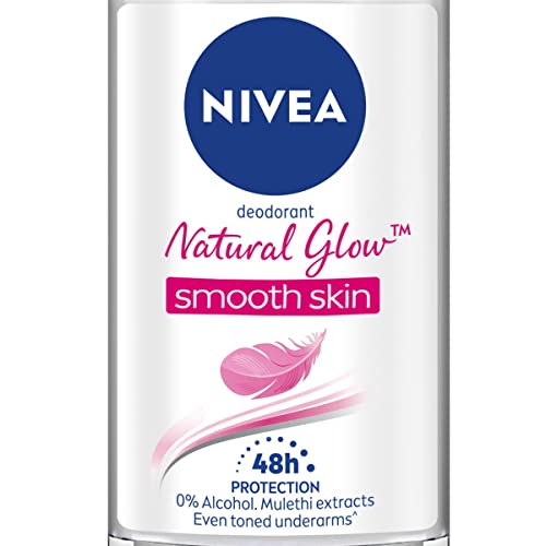 NIVEA Natural Glow Smooth Skin Deodorant Roll On for Women, 50ml (originally Whitening Smooth Skin)