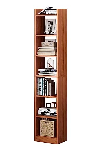 Lukzer 6 Layer Engineered Wood Bookshelf Multipurpose Home Decor Storage Rack Showcase Organizer for Living Room, Kitchen, Bedroom(MR-005/Oak Brown /180 x 33 x 24cm) DIY (Do It Yourself)
