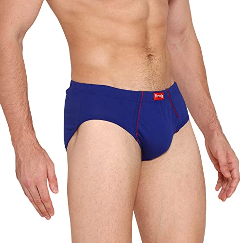 VIP Frenchie Plus Men's Cotton Brief Pack of 3 (Assorted, 85)