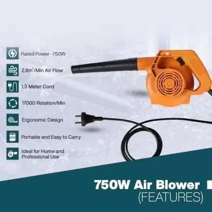 ADN-POWER 700W/14000RPM Blower Dust Cleaner for AC/Computer/Home Forward Curved Air Blower