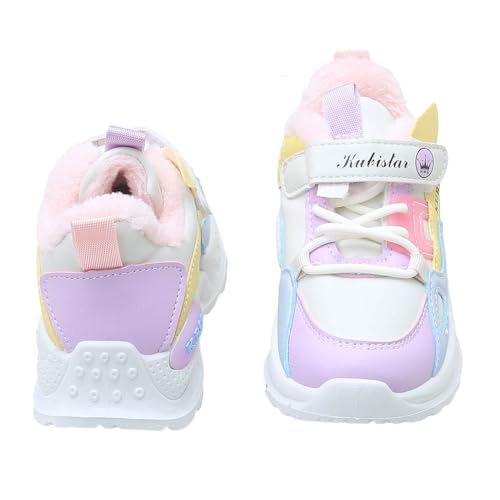 Hopscotch Girls PU Text Print Athletic Shoes in Purple Color, UK: 13 (KSX-4593632)