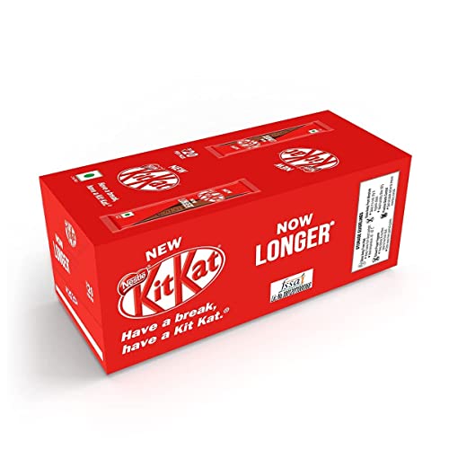 NESTLÉ KITKAT, 2 Finger Wafer Bar –18.5g, Pack of 30 Units, 555g