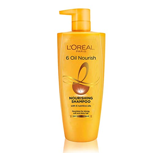 L'Oréal Paris Shampoo, Moisturising & Hydrating, For Dull, Dry & Lifeless Hair, 6 Oil Nourish, 1ltr