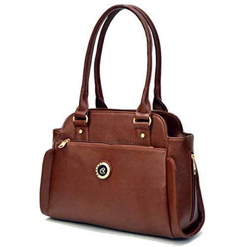 INKDICE Brown Women's Handbag Office Casual Purse Shoulder Bag (NMLDBR)