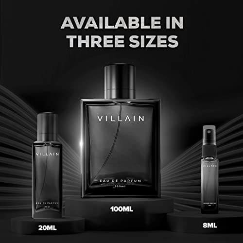 Villain Perfume For Men 100 Ml - Eau De Parfum - Premium Long Lasting Fragrance Spray - Woody & Spicy