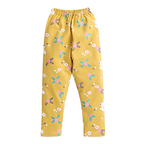 Hopscotch Girls Cotton Sleepwear Sets Yellow 8-9 Years (CYM-3142387)