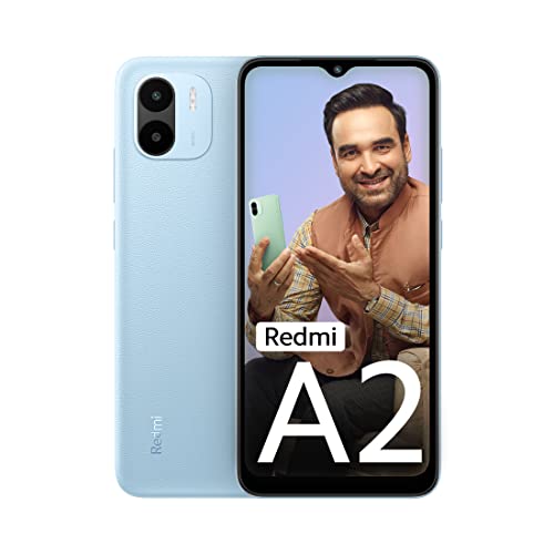 Redmi A2 (Aqua Blue, 4GB RAM, 64GB Storage) | Powerful Octa Core G36 Processor | Upto 7GB RAM | Large 16.5 cm HD+ Display with Massive 5000mAh Battery | 2 Years Warranty [Limited time Offer]