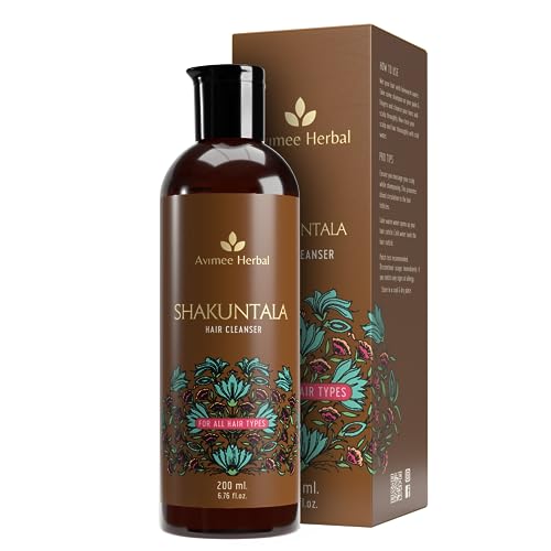Avimee Herbal Shakuntala Hair Cleanser | For Silky Hair | With Aloe, Apple Cider, Rice & Keratin Protein | SLS & Paraben Free | 200 ml