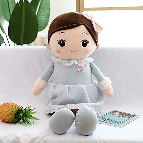 SCOOBA Super Soft 40cm Height Stuffed Girl Doll - Polyfill Washable Cuddly Soft Plush Toy - Helps to Learn Role Play - 100% Safe for Kids (Random Color Will be Send)