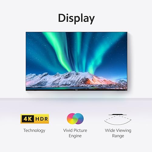 Redmi 108 cm (43 inches) F Series 4K Ultra HD Smart LED Fire TV L43R8-FVIN (Black)