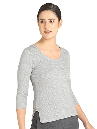 BODYCARE Womens Tops Round Neck Sleeveless Pack of 1-Gray Melange..