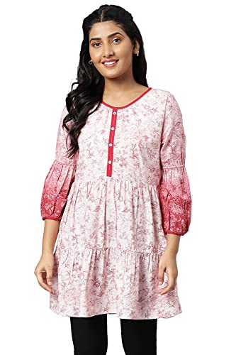 Aurelia Women's Viscose Regular Kurta (22FEA30299-504546_Red