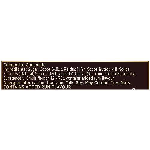 Cadbury Bournville Rum & Raisin Dark Chocolate Bar, 80 g (Pack of 3)