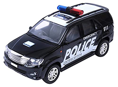 Centy Toys Plastic Police Interceptor Fortune Pull Back Car, Number Of Pieces: 1, Black, Kid