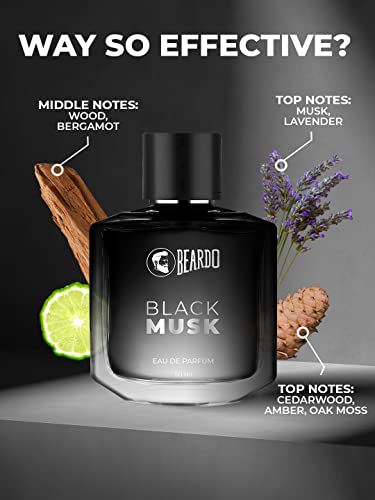 Beardo Best Day Perfume for Men - BLACK MUSK 50ml | Oriental, Musky Perfume for Men Long Lasting | Gift for men | Date night fragrance | Mens Perfume