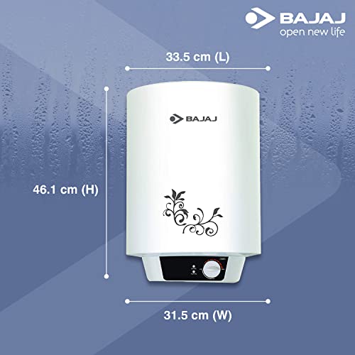 Bajaj New Shakti Neo 15L Vertical Storage Water Heater| Star Rated Heater| Water Heating with Titanium Armour & Swirl Flow Technology| Glasslined Tank| Wall Mounting| 1-Yr Warranty by Bajaj| White