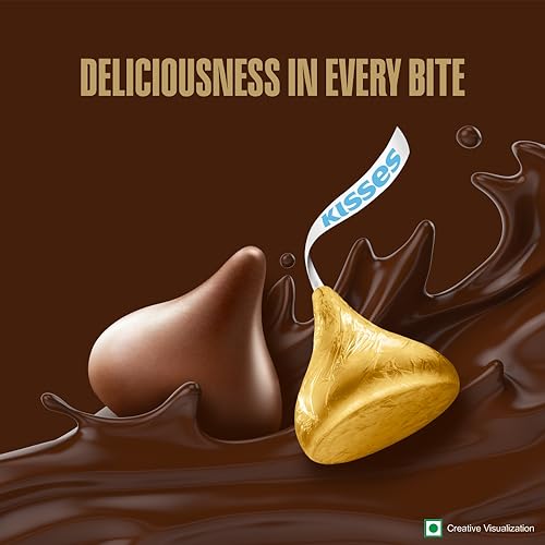 HERSHEY'S Kisses Milk Chocolate | Melt-in-Mouth Chocolates | Individually Wrapped 36g