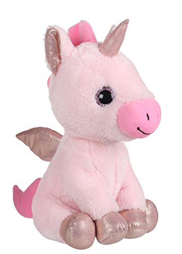 Mirada Enchanting Pink Unicorn Soft Toy for Girls/Kids | Floppy and Glittery with Sparkling Horn | Soft Stuffed Plush Animal | - 25cm