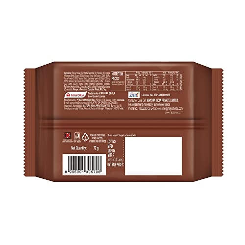 Malkist Chocolate Flavoured Cracker Biscuits -72g - Pack of 8(chocolate)