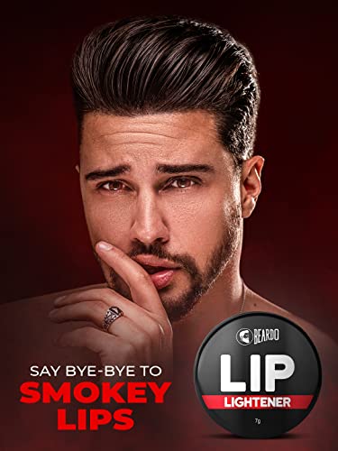 Beardo Lip Lightener, 7g | Non Tinted Lip Balm for Men | Lip Balm for Dark Lips | Lip Mask for Dry & Chapped Lips | Lip Care