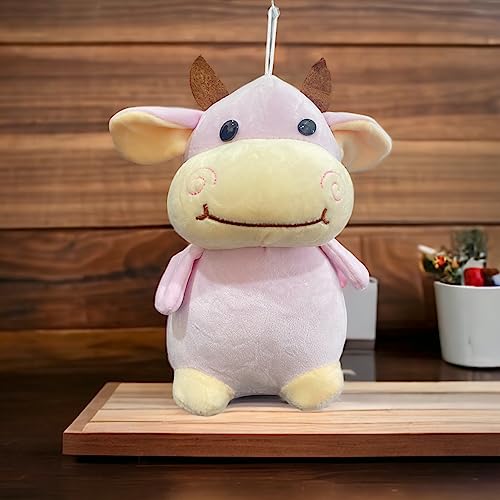 Storio Toy Cute Cow Plushie Soft Toys for Kids | Plush Soft Toys for Baby Boys and Girls | Animal Soft Toy for Kids -27 cm