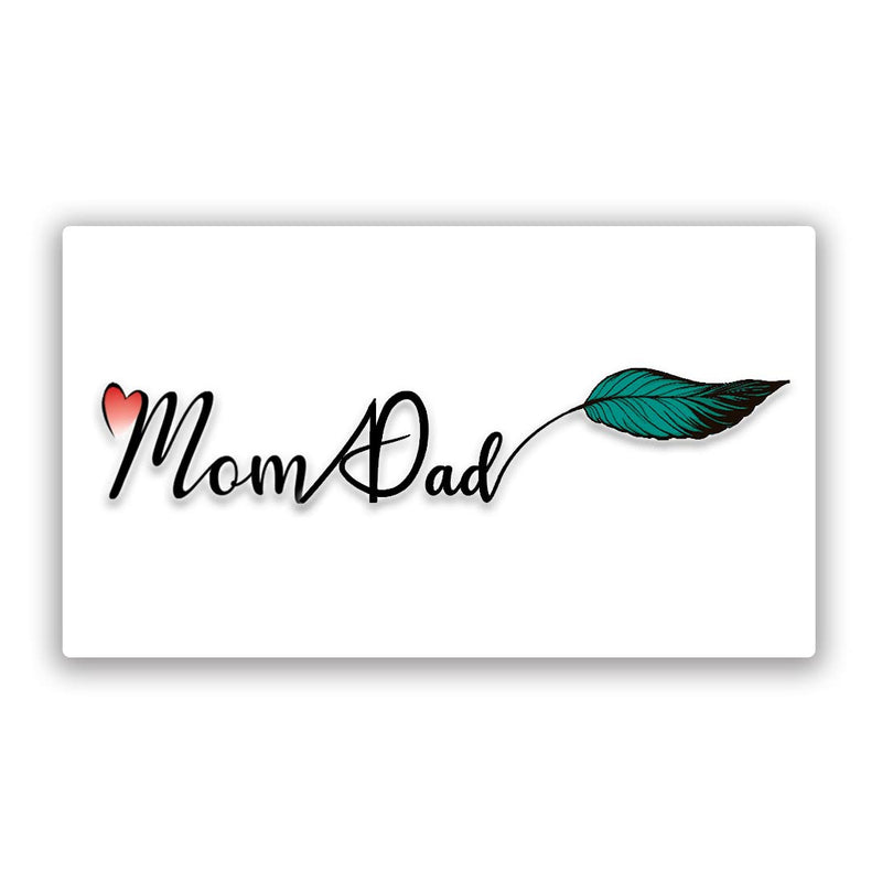 Ordershock Mom with Dad Tattoo Waterproof For Leaf Temporary Body Tattoo Boys and Girls