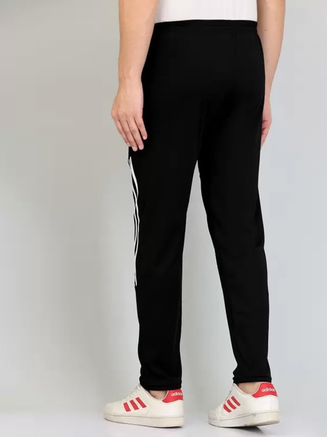 Selvia Men's Knitted Lycra Full Elastic Jogger Track Pant(562Tk7724N-Xl_Black)